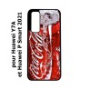 Coque noire pour Huawei Y7a Coca-Cola Rouge Original