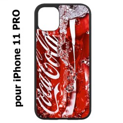 Coque noire pour Iphone 11 PRO Coca-Cola Rouge Original