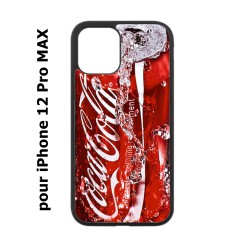 Coque noire pour Iphone 12 PRO MAX Coca-Cola Rouge Original