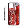 Coque noire pour iPhone 13 Coca-Cola Rouge Original