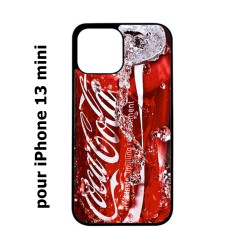 Coque noire pour iPhone 13 mini Coca-Cola Rouge Original