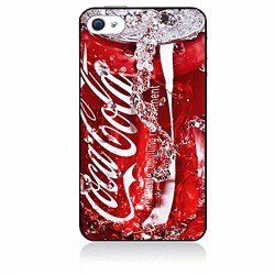 Coque noire pour IPHONE 4/4S Coca-Cola Rouge Original