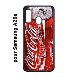 Coque noire pour Samsung Galaxy A20e Coca-Cola Rouge Original