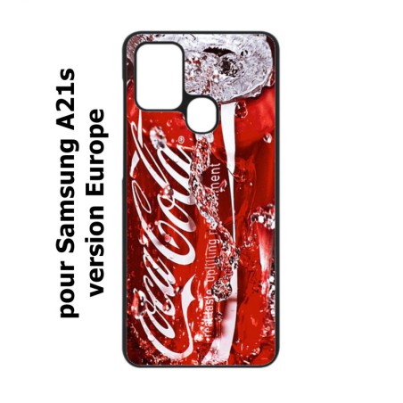 Coque noire pour Samsung Galaxy A21s Coca-Cola Rouge Original
