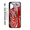 Coque noire pour Samsung Galaxy A32 - 5G Coca-Cola Rouge Original