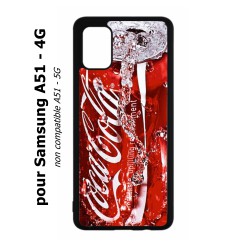 Coque noire pour Samsung Galaxy A51 - 4G Coca-Cola Rouge Original