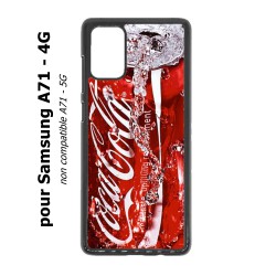 Coque noire pour Samsung Galaxy A71 - 4G Coca-Cola Rouge Original