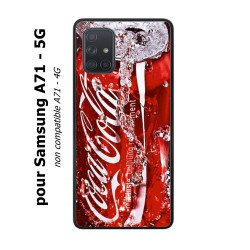 Coque noire pour Samsung Galaxy A71 - 5G Coca-Cola Rouge Original