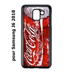 Coque noire pour Samsung Galaxy J6 2018 Coca-Cola Rouge Original