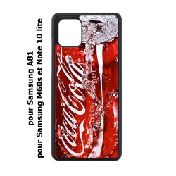 Coque noire pour Samsung Galaxy Note 10 lite Coca-Cola Rouge Original