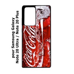 Coque noire pour Samsung Galaxy Note 20 Ultra Coca-Cola Rouge Original