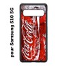 Coque noire pour Samsung Galaxy S10 5G Coca-Cola Rouge Original
