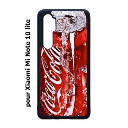 Coque noire pour Xiaomi Mi Note 10 lite Coca-Cola Rouge Original