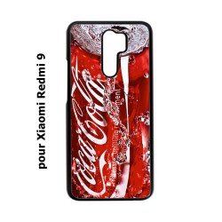 Coque noire pour Xiaomi Redmi 9 Coca-Cola Rouge Original