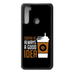 Coque noire pour Xiaomi Redmi Note 9 Pro Coffee is always a good idea - fond noir