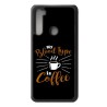 Coque noire pour Xiaomi Redmi 9 My Blood Type is Coffee - coque café