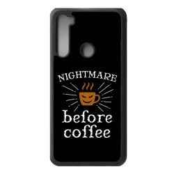 Coque noire pour Xiaomi Redmi Note 8 PRO Nightmare before Coffee - coque café