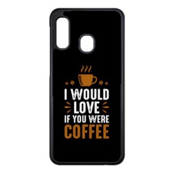 Coque noire pour Samsung Galaxy M32 4G I would Love if you were Coffee - coque café
