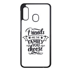 Coque noire pour Samsung Galaxy M32 4G Friends are the family you choose - citation amis famille