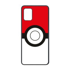 Coque noire pour Xiaomi Mi 10 lite 5G rond noir sur fond rouge et blanc