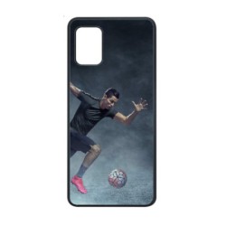 Coque noire pour Xiaomi Mi 10 lite 5G Cristiano Ronaldo club foot Turin Football course ballon