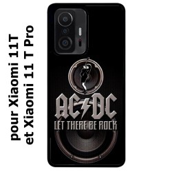 Coque noire pour Xiaomi 11T & 11T Pro groupe rock AC/DC musique rock ACDC
