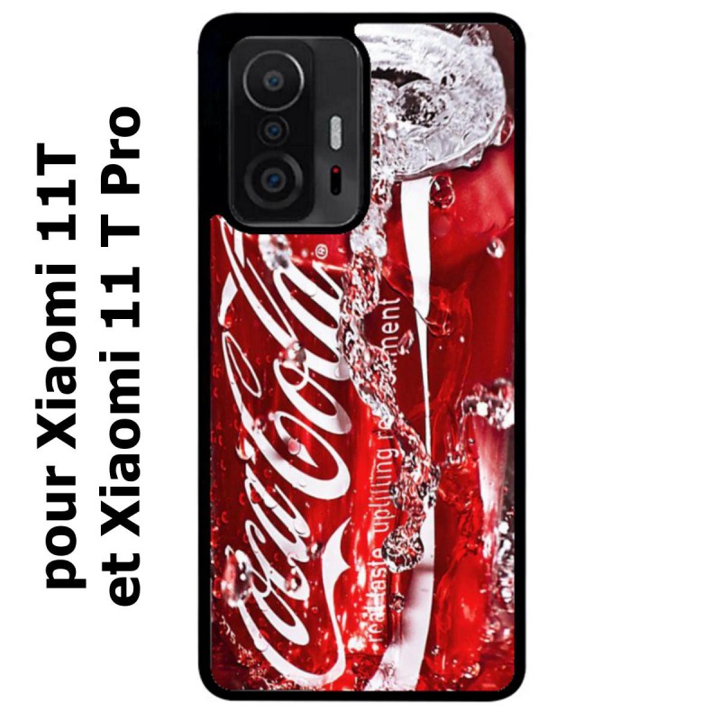 Coque noire pour Xiaomi 11T & 11T Pro Coca-Cola Rouge Original