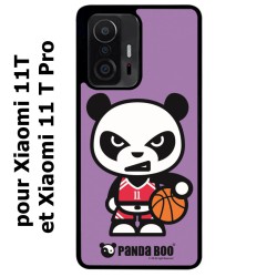 Coque noire pour Xiaomi 11T & 11T Pro PANDA BOO© Basket Sport Ballon - coque humour