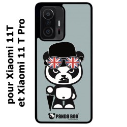 Coque noire pour Xiaomi 11T & 11T Pro PANDA BOO© So British  - coque humour