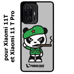 Coque noire pour Xiaomi 11T & 11T Pro PANDA BOO© Cuba Fidel Cigare - coque humour