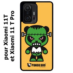 Coque noire pour Xiaomi 11T & 11T Pro PANDA BOO© Frankenstein monstre - coque humour