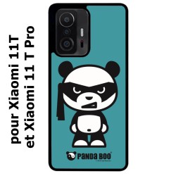 Coque noire pour Xiaomi 11T & 11T Pro PANDA BOO© bandeau kamikaze banzaï - coque humour
