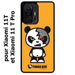 Coque noire pour Xiaomi 11T & 11T Pro PANDA BOO© Terminator Robot - coque humour