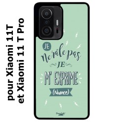 Coque noire pour Xiaomi 11T & 11T Pro ProseCafé© coque Humour : Je ne râle pas Je m'exprime