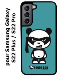 Coque noire pour Samsung Galaxy S22 Plus PANDA BOO© bandeau kamikaze banzaï - coque humour