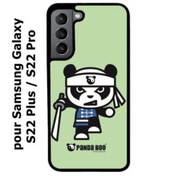 Coque noire pour Samsung Galaxy S22 Plus PANDA BOO© Ninja Boo - coque humour