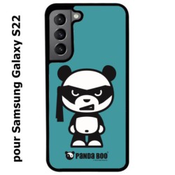 Coque noire pour Samsung Galaxy S22 PANDA BOO© bandeau kamikaze banzaï - coque humour