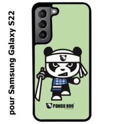 Coque noire pour Samsung Galaxy S22 PANDA BOO© Ninja Boo - coque humour