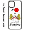 Coque noire pour Samsung Galaxy A03 J'aime le Bowling