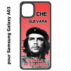 Coque noire pour Samsung Galaxy A03 Che Guevara - Viva la revolution