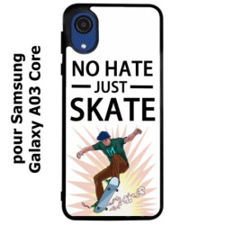 Coque noire pour Samsung Galaxy A03 Core Skateboard