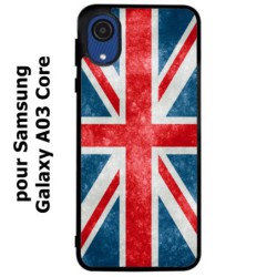 Coque noire pour Samsung Galaxy A03 Core Drapeau Royaume uni - United Kingdom Flag