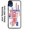 Coque noire pour Samsung Galaxy A03 Core USA lovers - drapeau USA - patriot