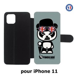 Etui cuir pour Iphone 11 PANDA BOO© So British  - coque humour