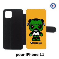 Etui cuir pour Iphone 11 PANDA BOO© Frankenstein monstre - coque humour