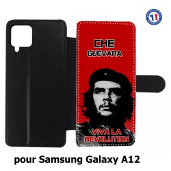 Etui cuir pour Samsung Galaxy A12 Che Guevara - Viva la revolution