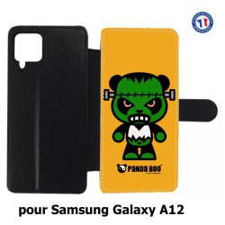 Etui cuir pour Samsung Galaxy A12 PANDA BOO© Frankenstein monstre - coque humour