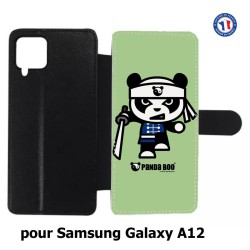 Etui cuir pour Samsung Galaxy A12 PANDA BOO© Ninja Boo - coque humour
