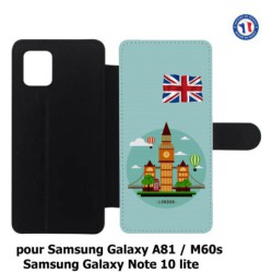 Etui cuir pour Samsung Galaxy A81 Monuments Londres - Big Ben
