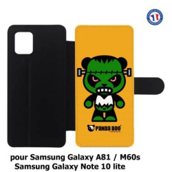 Etui cuir pour Samsung Galaxy A81 PANDA BOO© Frankenstein monstre - coque humour